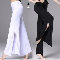 送料無料 ベリーダンスズボン ボトムス フレアパンツ ヨガパンツ 美脚 ベリーダンス衣装 ブラック ホワイ…