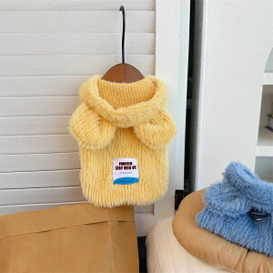 送料無料 ペット パーカー フード付き ふわふわ 犬服 猫服 秋冬 かわいい カバー プルオーバー? つなぎ ドッグウェア あったか フリル 長袖 犬 猫 ドックウエア キャットウエア いぬ ねこ オ