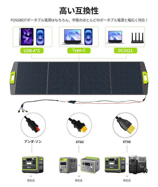 楽天市場】即納 楽天1位3冠獲得！ FOSSiBOT ソーラーパネル 200W 