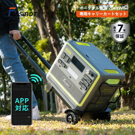 防災対策★【限定SALEで91,990円！専用台車付きセット】楽天1位5部門受賞！ FOSSiBOT ポータブル電源 リン酸鉄 超大容量2048Wh 2400W高出力 最速1.5H満充電 2000Wh APP 最大7年保証 電気毛布 ヒーター充電 家庭用 非常用電源 大容量 車中泊