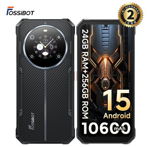 �uAndroid 15 �X�}�z�vFOSSiBOT F109S SIM�t���[ �X�}�z �{�� 2��ʃX�}�z 24GB RAM+256GB ROM 2TB�g���\ 10600mAh�̑�e�ʃo�b�e���[ �^�t�l�X�X�}�z �h���h�o�ϏՌ� 6.745�C���` IPS���� �A���h���C�h�X�}