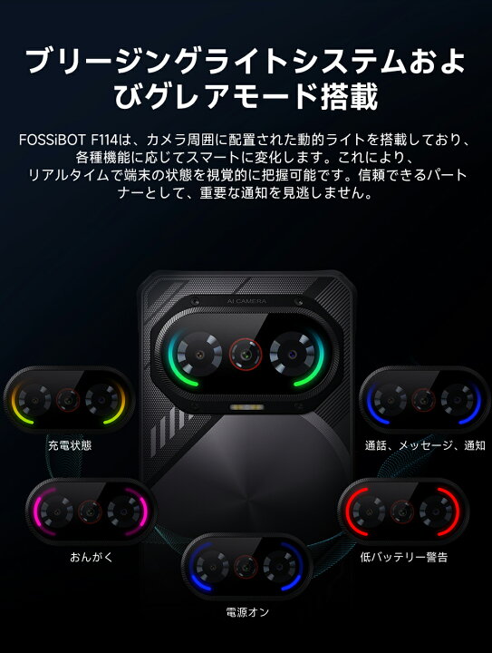 楽天市場】【クーポン利用で20,900円＆限定P5倍！】FOSSiBOT F114 SIM 