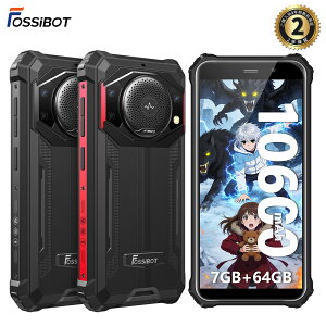 FOSSiBOT F101P �X�}�z Android 13 SIM�t���[ 7+64GB 10600mAh��e�ʃo�b�e���[ 18W�}���[�d �h�o �h�� �ϏՌ� �X�}�z�{�� sim�t���[ IP68 �X�}�[�g�t�H�� �w�䃍�b�N ��F�� 4G�f���A��SIM 123dB 24MP+8MP �V����