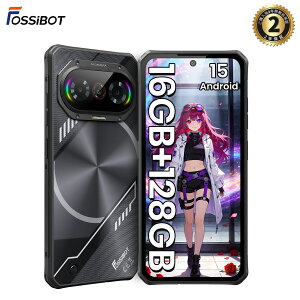 FOSSiBOT F114 SIM�t���[ �X�}�z �{�� Android 15 �X�}�z 16GB RAM+128GB ROM 5000mAh�o�b�e���[ 6.67�C���`HD+ IPS���� ���^ �y�� �A���h���C�h�X�}�z �h���h�o �ϏՌ� 50MP AI�J���� �^�t�l�X�X�}�z �V����