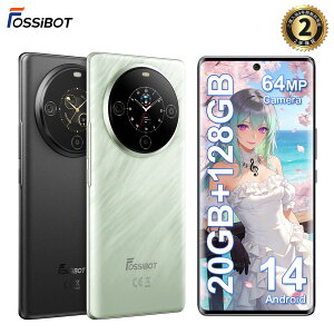 FOSSiBOT S3 Pro SIM�t���[ �X�}�z �{�� 20GB+128GB/1TB�g���� Android 14 �X�}�z �I�N�^�R�A�v���Z�b�T 6.67�C���`FHD+ AMOLED�Ȗʃf�B�X�v���C 5000mAh��e�ʃo�b�e���[ �X�}�[�g�t�H�� 64MP+8MP�J���� �V����