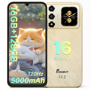 2026�N�V������FOSSiBOT S7 SIM�t���[�X�}�z �{�� Android 16 16GB+128GB �I�N�^�R�A�v���Z�b�T 5000mAh 6.88�C���` �A���h���C�h �X�}�z 50MP�J���� GeminiAI �X�}�z�P�[�X�t�� �t�B�����\�t�� �q�� �v���[���g