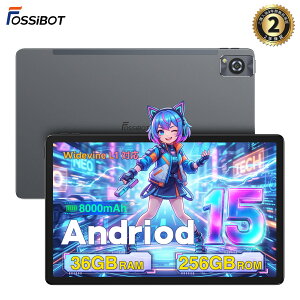 2026�N�V������FOSSiBOT Tab13 �^�u���b�g SIM�t���[ 11.5�C���` 36GB+256GB 8000mAh��e�ʃo�b�e���[ ���^�y�ʐ݌v Android15 8�R�A MediaTek Helio G99 FHD+���𑜓x�f�B�X�v���C Widevine L1�Ή� GPS GMS�F�� OTG�]�� �f