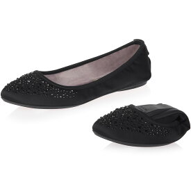 バタフライツイスト パンプス ジェイニー クリスタル Janey Crystal 21013CN ButterflyTwists バタフライ ツイスト Butterfly Twists スリッパ ブラック 黒 Black 折りたたみ フラットシューズ