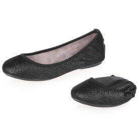 バタフライツイスト パンプス ソフィア Sophia 21037NS ButterflyTwists バタフライ ツイスト Butterfly Twists ラメ スリッパ ブラック 黒 Black ラウンドトゥ 折りたたみ フラットシューズ