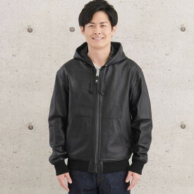 ショット レザーパーカー フルジップ シープスキン 3111054 7827821950 7827821950009 Schott レザー パーカー 革ジャン メンズ レザー パーカー パーカ