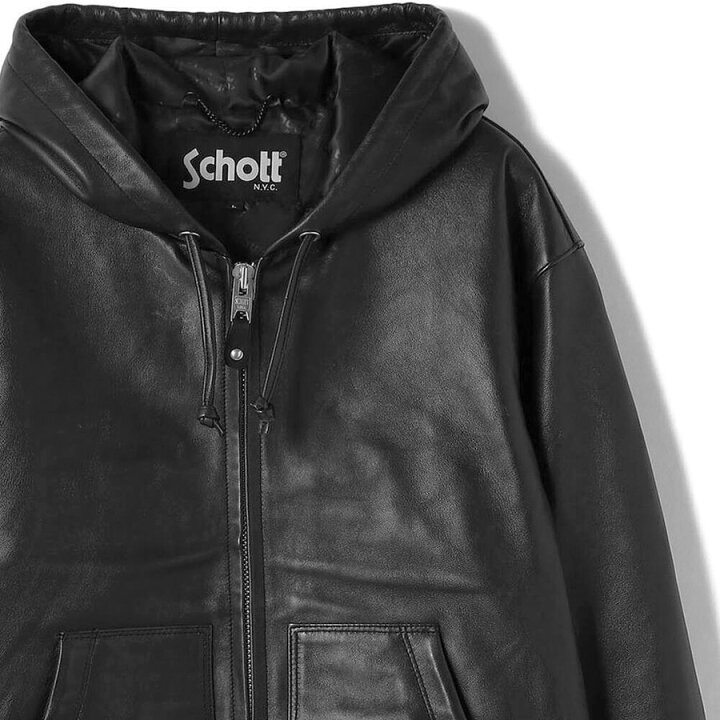 楽天市場】ショット レザーパーカー フルジップ シープスキン 3111054  