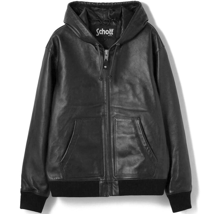 楽天市場】ショット レザーパーカー フルジップ シープスキン 3111054  