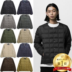 タイオン インナーダウンジャケット 104 Taion クルーネックボタン インナー ダウンジャケット Crew Neck Button Down Jkt インナーダウン ジャケット ダウン メンズ