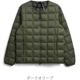 タイオン ダウンジャケット 104wz Taion クルーネックWジップ インナー ダウンジャケット Crew Neck W-zip Down Jkt メンズ レディース ダウン ジャケット