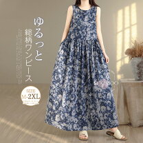 楽天市場】ノースリーブ ワンピース（柄花・植物）の通販