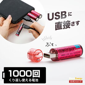 【1000回使える電池】電池 リチウムイオン 充電池 充電器不要 単3 単三 乾電池 1.5V USB 充電 急速充電 エコ SDGs おもちゃ オモチャ お得 繰り返し おすすめ 国内 メーカー公式 送料無料 1年保証 ヒーローグリーン レボエナジー 【HRE3-2】