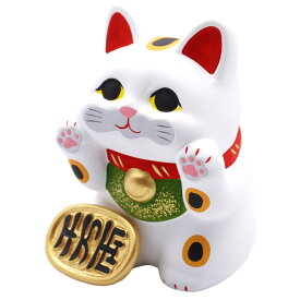 リュウコドウ（龍虎堂）ぺったり招き猫　和雑貨/コンパクト/陶器/招き猫