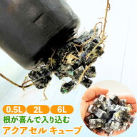 アクアセルキューブ 鉢底石 プロの水やりが敷くだけで完成！根が育つ！植物も喜ぶ！