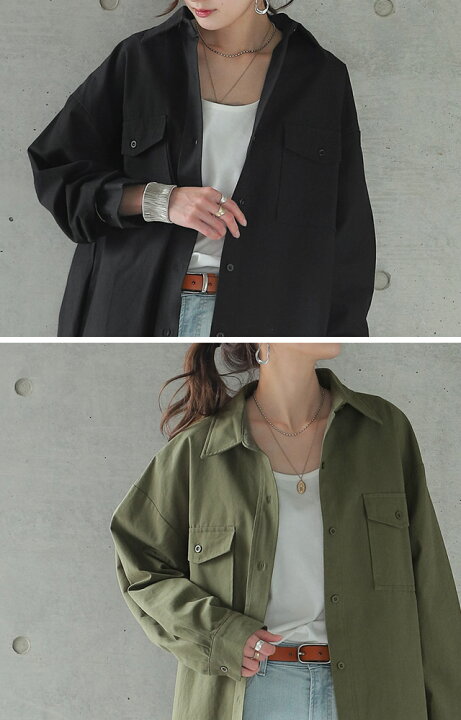 楽天市場】【セール】 シャツ ロングシャツ シャツワンピース CPO 