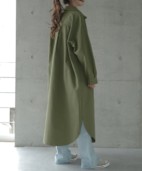 楽天市場】シャツ ロングシャツ シャツワンピース CPOジャケット 