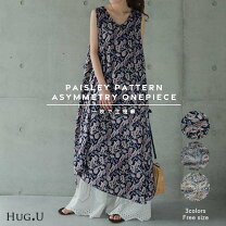 楽天市場】ノースリーブ（柄ペイズリー）（ワンピース｜レディース 