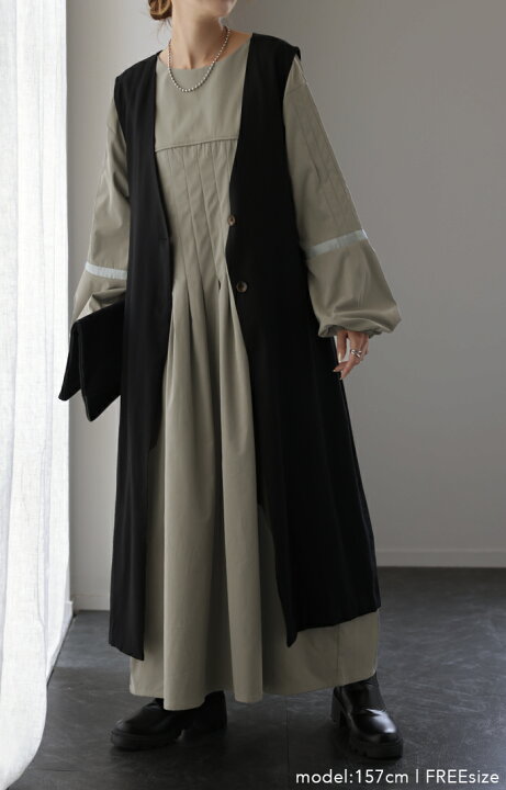 楽天市場】実 は「 プリーツ 上質 ワンピ 」 ぽわん袖 【即納  