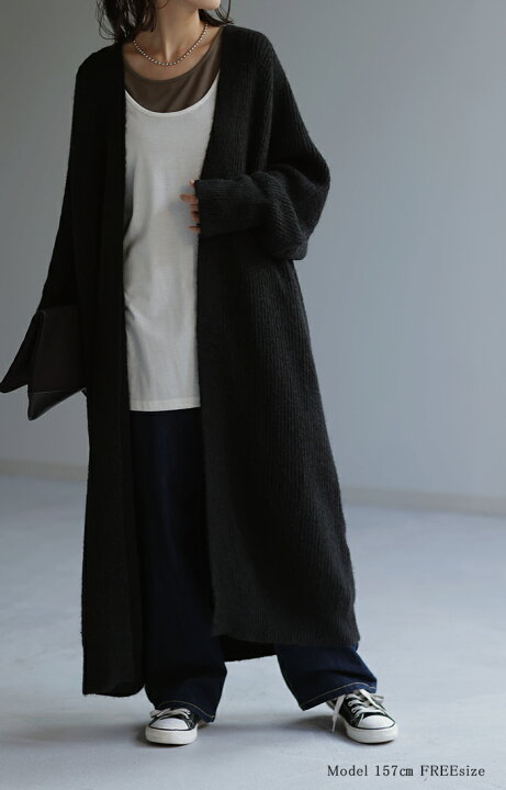 楽天市場】1番使いやすい。「 程よい ロング カーデ 」ニット 【即納  