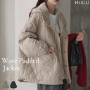 ジャケット キルティング コート レディース アウター ジャンパー キルト フード 無地 刺繍 オーバーサイズ Vネック 中綿 羽織 暖かい ロング ミリタリー お尻が隠れる ライトアウター 大きいサイズ 体型カバー 長袖 ビッグ 長い 黒 カーキ 秋 冬 HUG.U