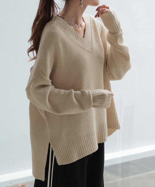 楽天市場】バーゲン ニット 洗える Vネック 【即納】 レディース  