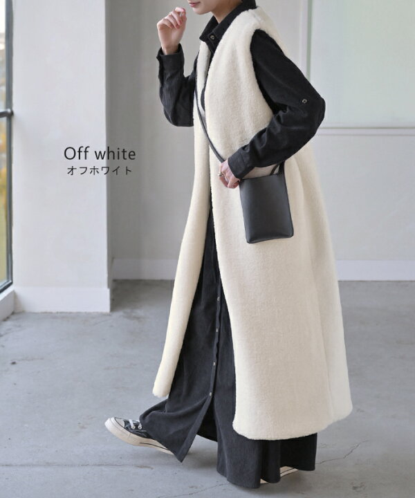 楽天市場】ベスト ジレ ファー ロングベスト レディース トップス 