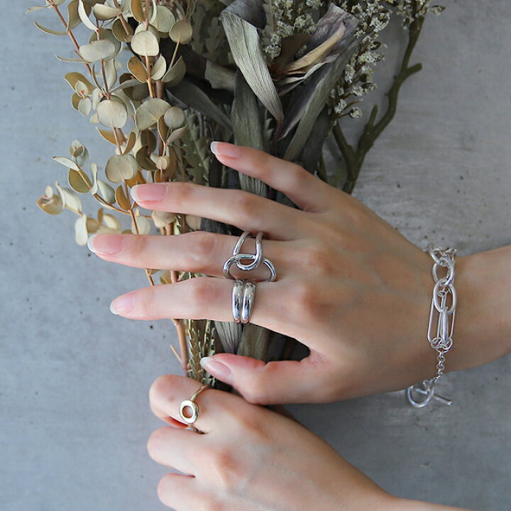 楽天市場】リング フリーリング 変形ウェーブ レディース シルバー  