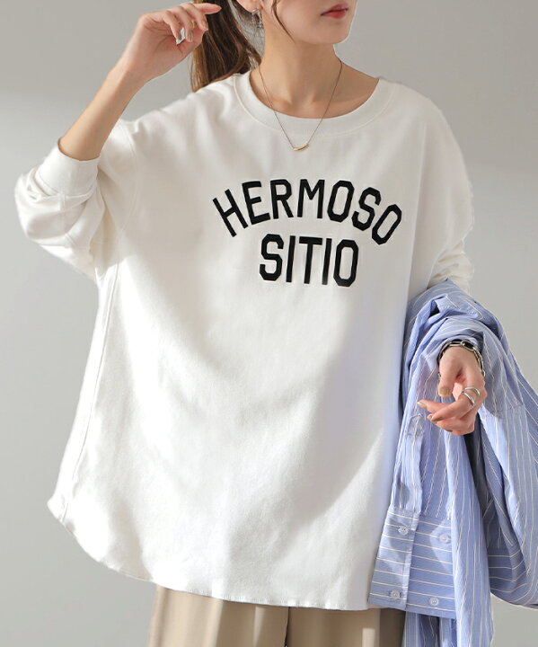 楽天市場】【中条あやみさん着用】 ロゴ ゆったり 「 大人 お洒落 ロン  