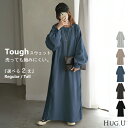 2025AW新作 ワンピース スウェット お手入れ簡単 ロング 選べる 2丈 ワンピ レディース ロングワンピース スエット トレーナー Aライン マキシワンピース ロングワンピ ボリュームスリーブ リブ 長袖 ストレッチ 体型カバー 大きいサイズ無地 黒 グレー 秋 冬 HUG.U