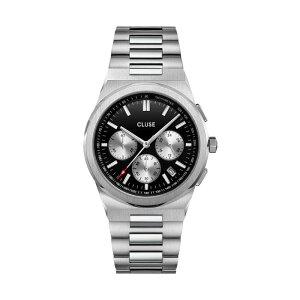 �N���[�X CLUSE �r���v �����Y Vigoureux Chrono ���B�O���[ �N���m�O���t �_�[�N�u���[ �u���b�N �V���o�[ �X�e�����X�x���g �����x���g