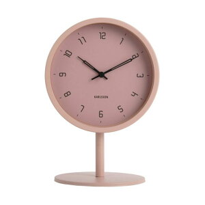 KARLSSON カールソン 置き時計 テーブルクロック スターク アイロン マットピンク インテリア KA5951PI