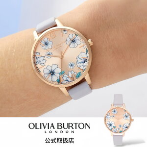 �I���r�A�o�[�g�� �ԕ� OLIVIA BURTON �r���v ���f�B�[�X Groovy Blooms �O���[���B�u���[���X �p�[�v�� �s���N�S�[���h ���U�[�x���g OB16AN03