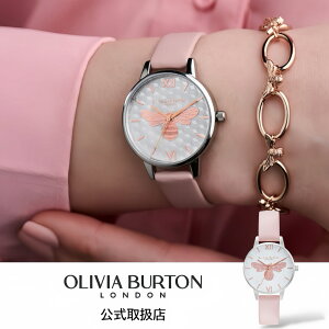 �I���r�A�o�[�g�� OLIVIA BURTON �r���v ���f�B�[�X Honey Bee �n�j�[�r�[ �_�X�e�B�s���N&�V���o�[ ���U�[�x���g ���I ���b�L�[�r�[ OB16FB25
