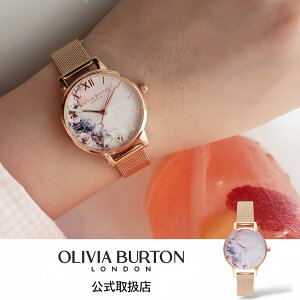 �I���r�A�o�[�g�� OLIVIA BURTON �r���v ���f�B�[�X Watercolour Florals �E�H�[�^�[�J���[�t���[�����Y ���[�Y�S�[���h ���b�V���x���g OB16PP39