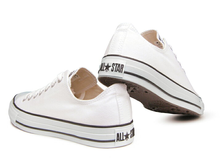 楽天市場 6 23再入荷 人気の白 黒ライン コンバース スニーカー オールスター Converse All Star Ox カラーズ ローカット ホワイト ブラック 白 黒 レディース メンズ キャンバス 送料無料 22 0センチから29 0センチ Hi Fine
