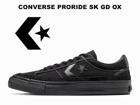 【2024春夏新作】 コンバース プロライド スケートボーディング ローカット ブラックブラック 黒黒 34201681 CONVERSE PRORIDE SK GD OX BLACK BLACK SKATEBOARDING レディース メンズ スニーカー シェブロン スター