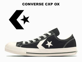 【2024春夏新作】 コンバース CXP ローカット ブラック/ホワイト 黒 白 レディース メンズ スニーカー シェブロン スター キャンバス オールスター ワンスター CONVERSE CXP OX BLACK/WHITE 34201850