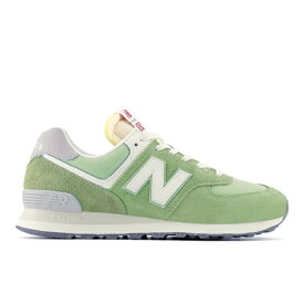 【2024年春夏新作】 ニューバランス スニーカー 574 グリーン 緑 レディース メンズ スエード メッシュ NEW BALANCE U574 RCC GREEN【国内正規品】