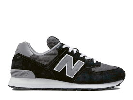 【2024年春夏新作】 ニューバランス スニーカー 574 ブラック/グレー 黒 レディース メンズ スエード メッシュ NEW BALANCE U574 TWE BLACK【国内正規品】