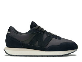 ニューバランス 237 ブラック 黒 S レザー/スエード 厚底 スニーカー ビッグN レディース メンズ ユニセックス NEW BALANCE MS237 SD BLACK 【国内正規品】【2026春夏新作】