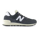 【2024年秋冬新作】 ニューバランス スニーカー 574 ブラック/ホワイト ビンテージ 黒 白 レディース メンズ スエード メッシュ NEW BALANCE U574 RBH BLACK【国内正規品】