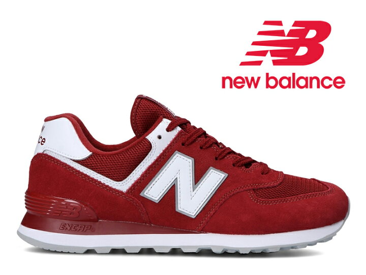 楽天市場 残り28 0センチ ニューバランス レディース メンズ スニーカー 574 赤 レッド 21春夏新作 New Balance Ml574 Er2 Red Essential Pack スエード メッシュ エッセンシャルパック 国内正規品 Hi Fine