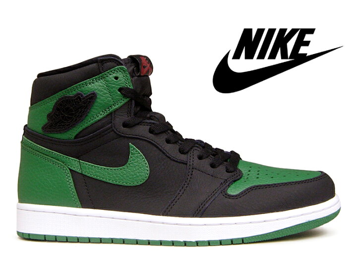 楽天市場 22 9 9再入荷 5550 030 Nike Air Jordan 1 Retro High Og Black Pine Green White Gym Redナイキ エアジョーダン1 レトロ ハイカット オージー ブラック パイングリーン ホワイト ジムレッド黒 緑 白 赤 スニーカー メンズ Hi Fine