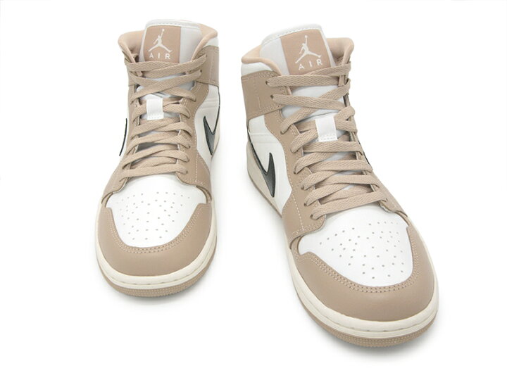 楽天市場】NIKE WMNS AIR JORDAN 1 MID SAIL/BLACK-DESERT ナイキ 