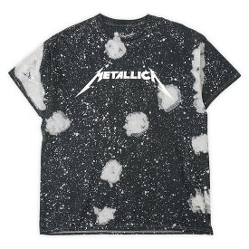 メタリカ METALLICA 00's 2000年代 バンドTシャツ ロックT ブリーチ加工 オフィシャル コピーライト入り メタル 音楽 Y2K USA ヴィンテージ ビンテージ VINTAGE アメリカ古着 メンズ Tシャツ カットソー ブラック / 黒 M【中古】