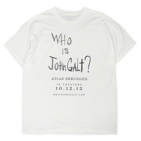 WHO IS JOHN GALT? デッドストック 未使用 00s 2000年代 Y2K Tシャツ アイン・ランド 肩をすくめるア??トラス 小説 ジョン・ゴールト 映画 ムービー 珍品 USA ヴィンテージ ビンテージ VINTAGE 古着 ホワイト / 白 XL【中古】